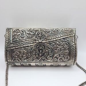 Elegant Silver Clutch Bag
